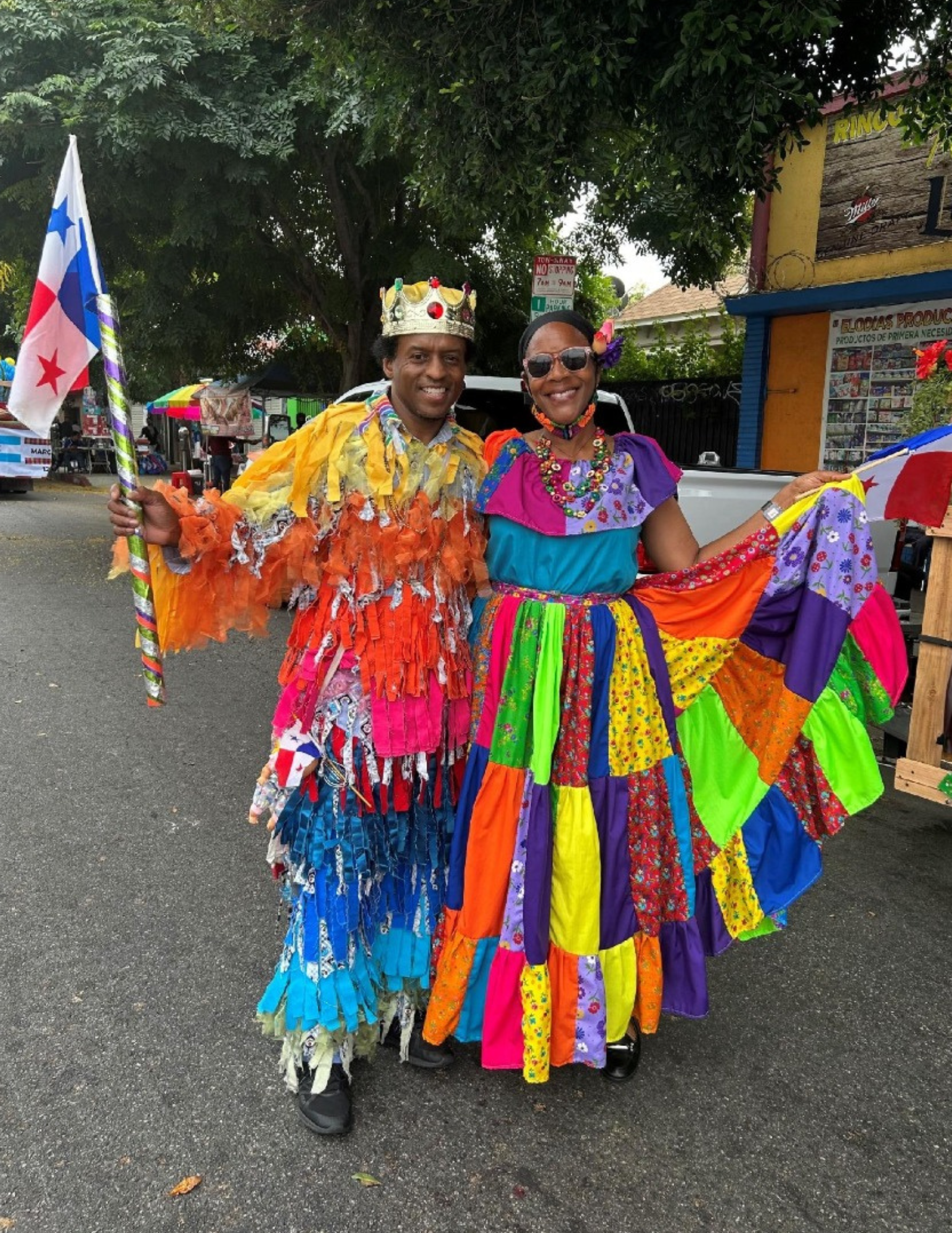Congo King Dances at the COFECA Central American Parade in Los Angeles.